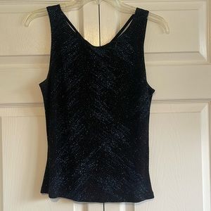 Navy sparkle top size L.  Pictures don’t do it justice. Really pretty